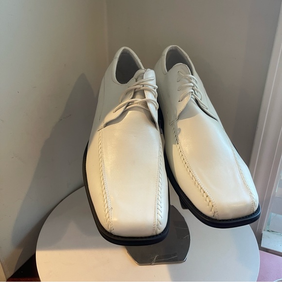 Milano Moda 4805 White tie up MEN'S SIZE 12.5 NEW - Picture 4 of 9